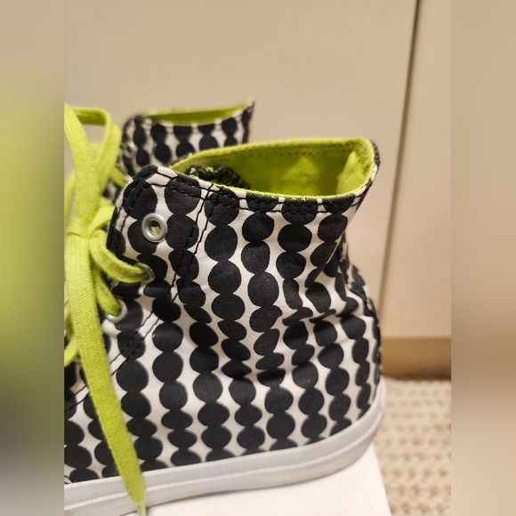 Converse All Star x Marimekko B/W Polka Dot High Top Womens Sneakers Sz.10 $160 - Picture 9 of 12